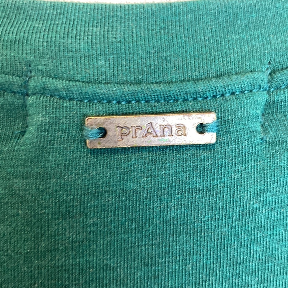 PRANA DEEP PINE HEATHER GREEN FOUNDATION LONG SLEEVE WRAP DRESS 1966871 SZ Large - Picture 7 of 16